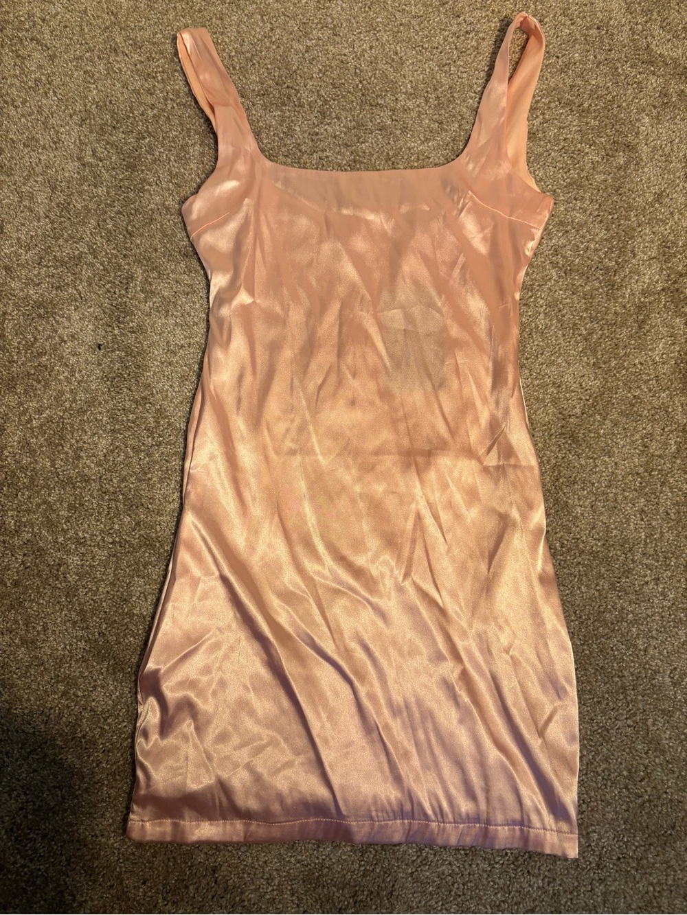 Women’s Satin Slip Dress Blush Pink Fashion Nova